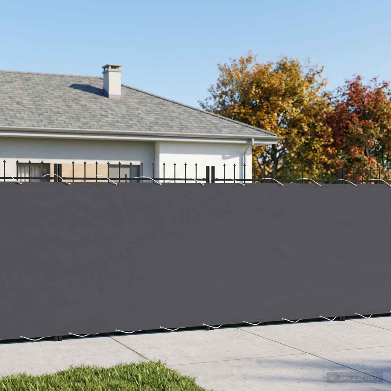 Balkon Privacy Scherm 1,8 x 15 m Stof met PU-coating