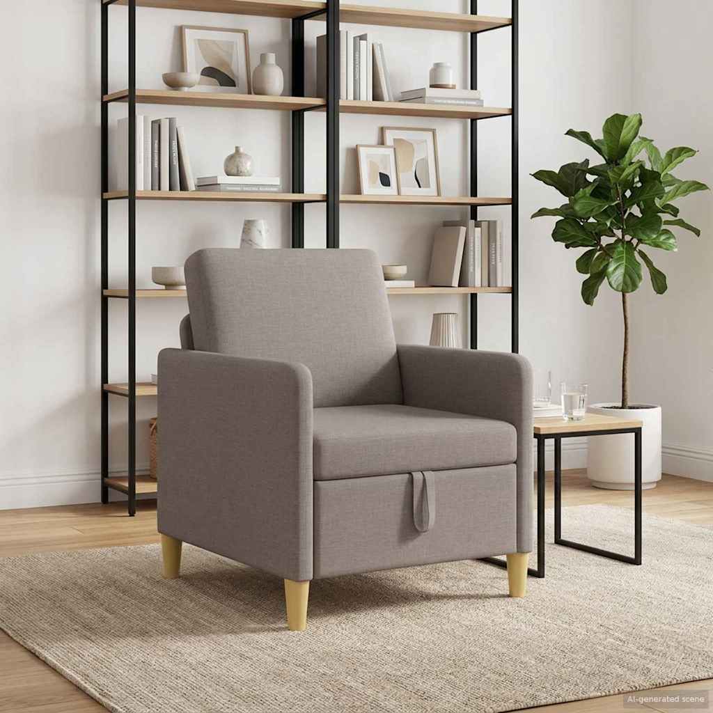 Bank met opslag Taupe 72 x 78 x 87 cm Polyester