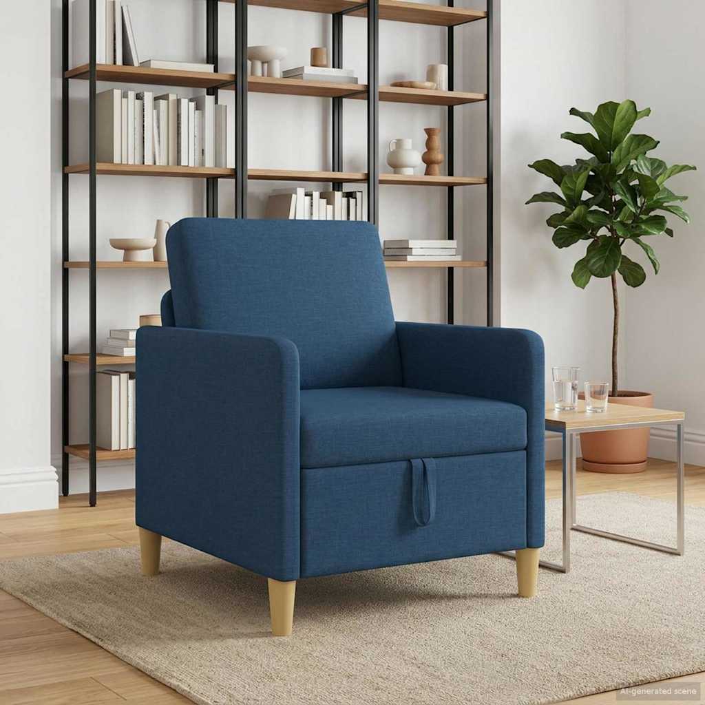 Bank met opslag Blauw 72 x 78 x 87 cm Polyester
