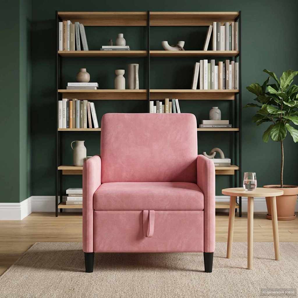 Bank met opslag Roze 72 x 78 x 87 cm Polyester