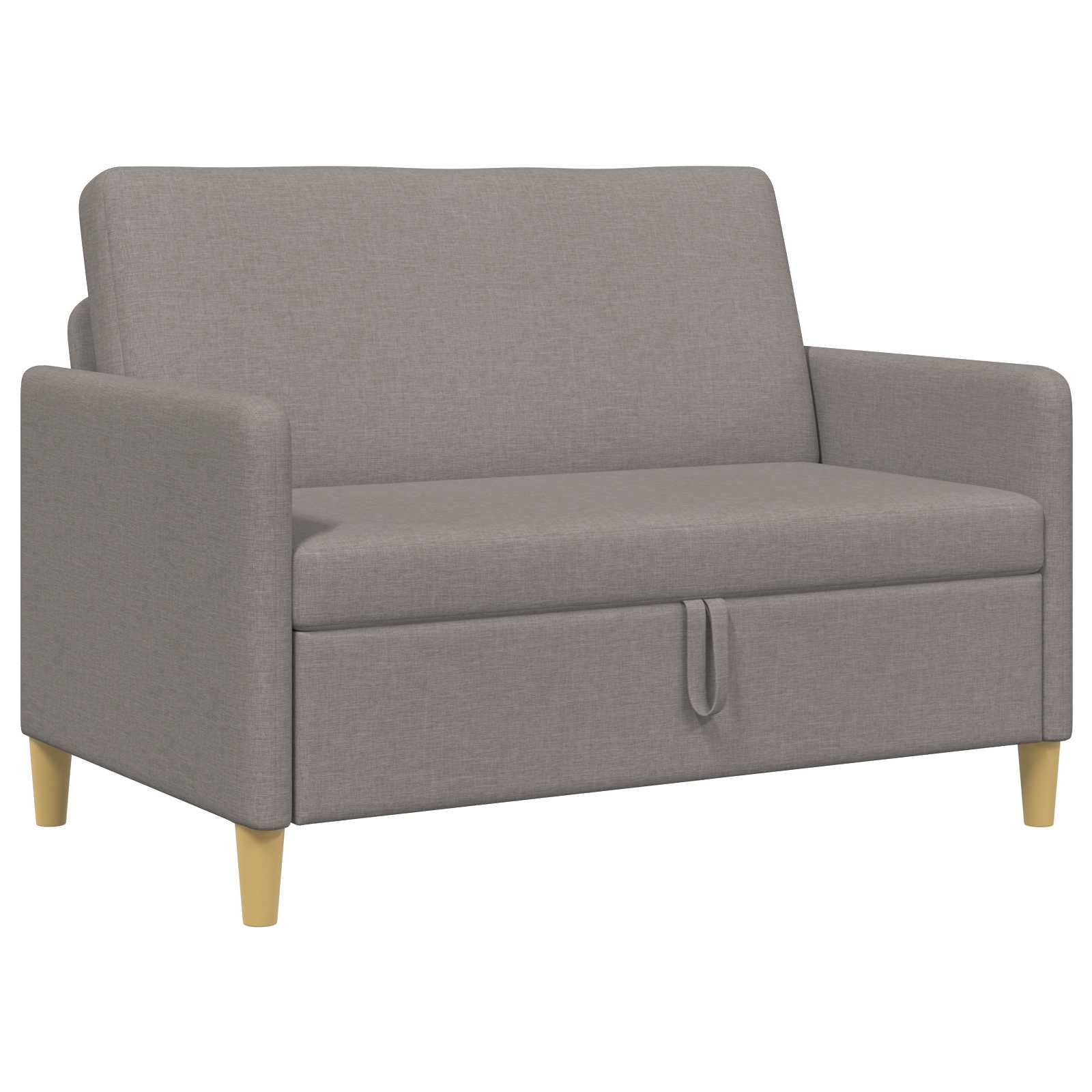 Bank met opslag Taupe 122 x 78 x 87 cm Polyester – afbeelding 2