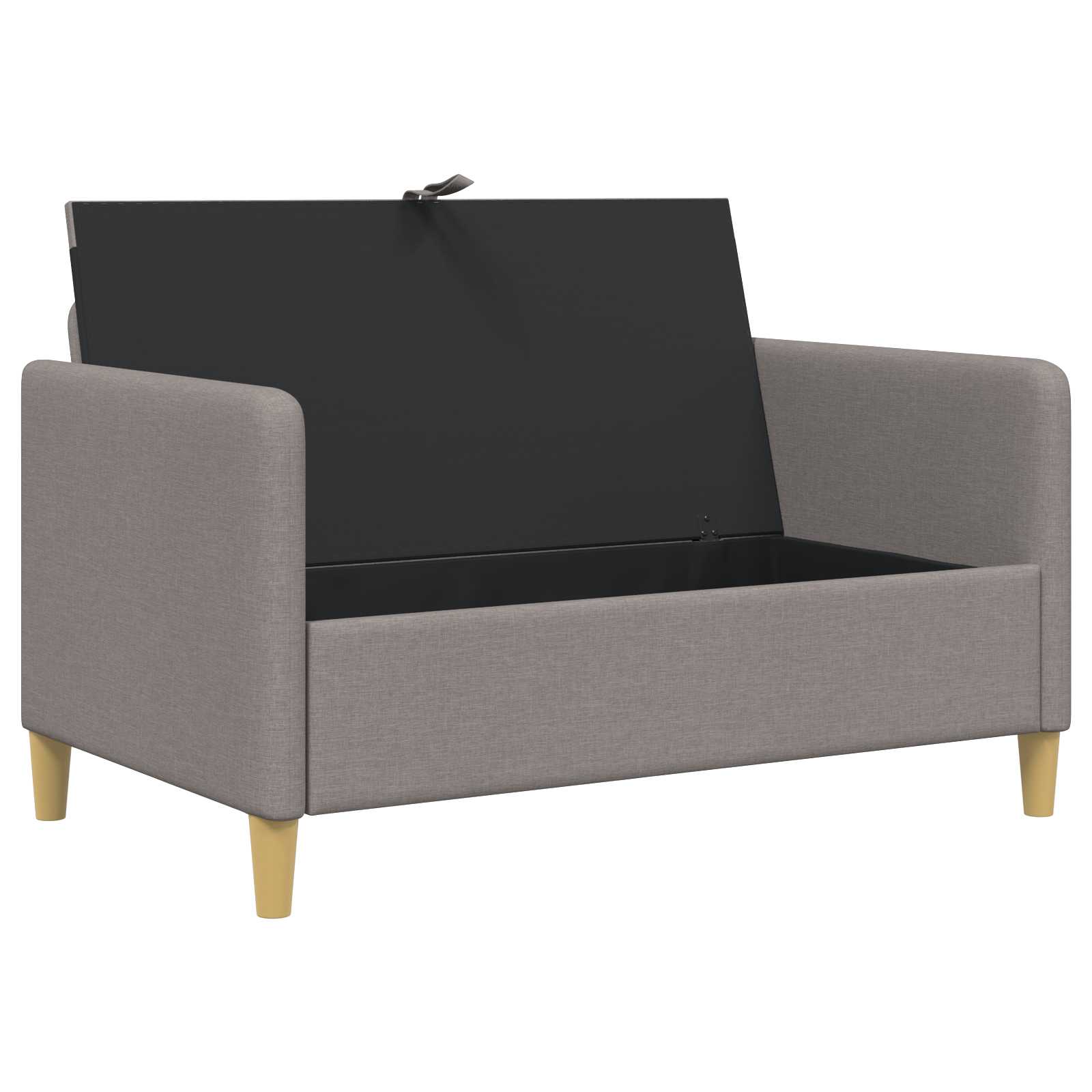 Bank met opslag Taupe 122 x 78 x 87 cm Polyester – afbeelding 4
