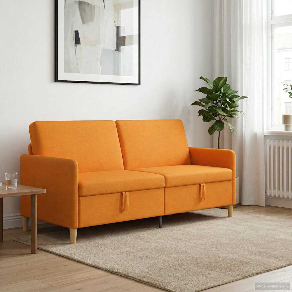 Bank met opslag Donkergeel 192 x 78 x 87 cm Polyester
