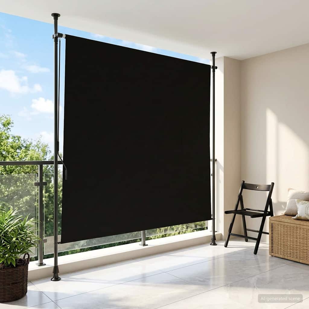Buiten Rolgordijn Zwart 150 x 270 cm