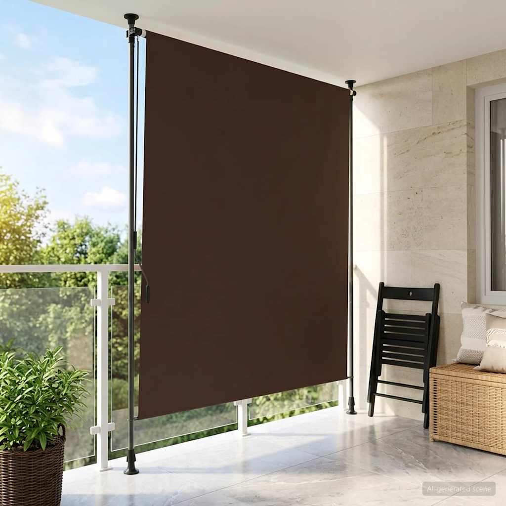 Buiten Rolgordijn Bruin 120 x 270 cm