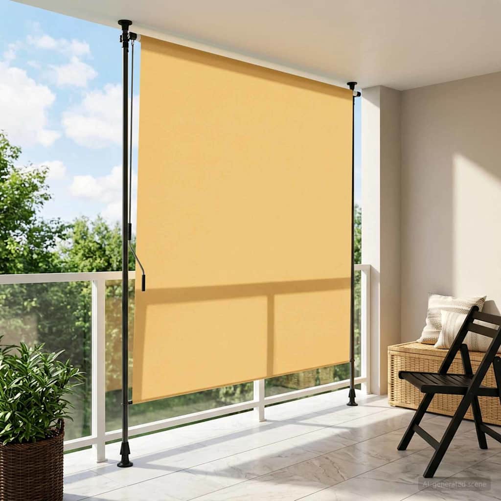 Buiten Rolgordijn Zand 100 x 270 cm