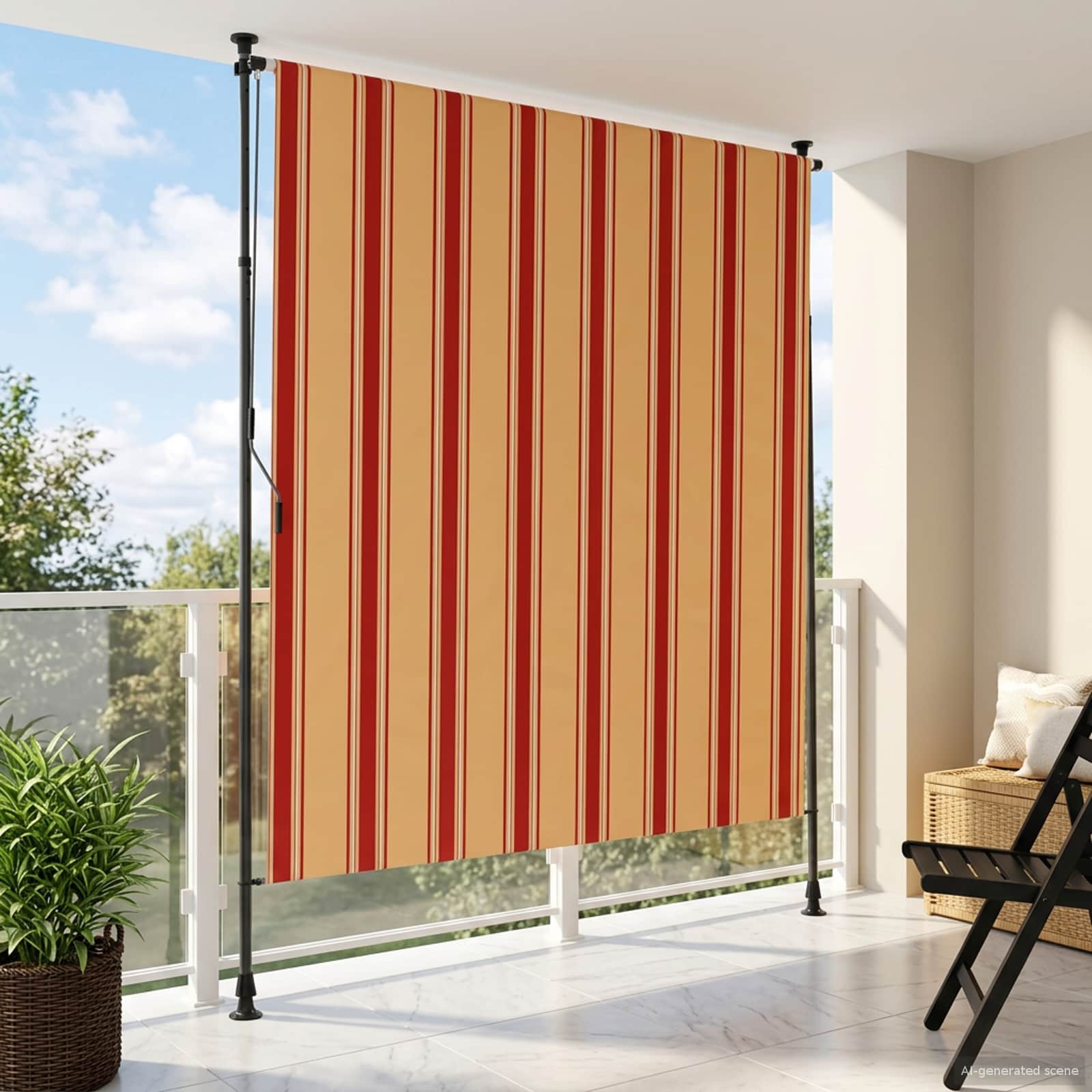 Buiten Rolgordijn Multikleur 200 x 270 cm – afbeelding 1