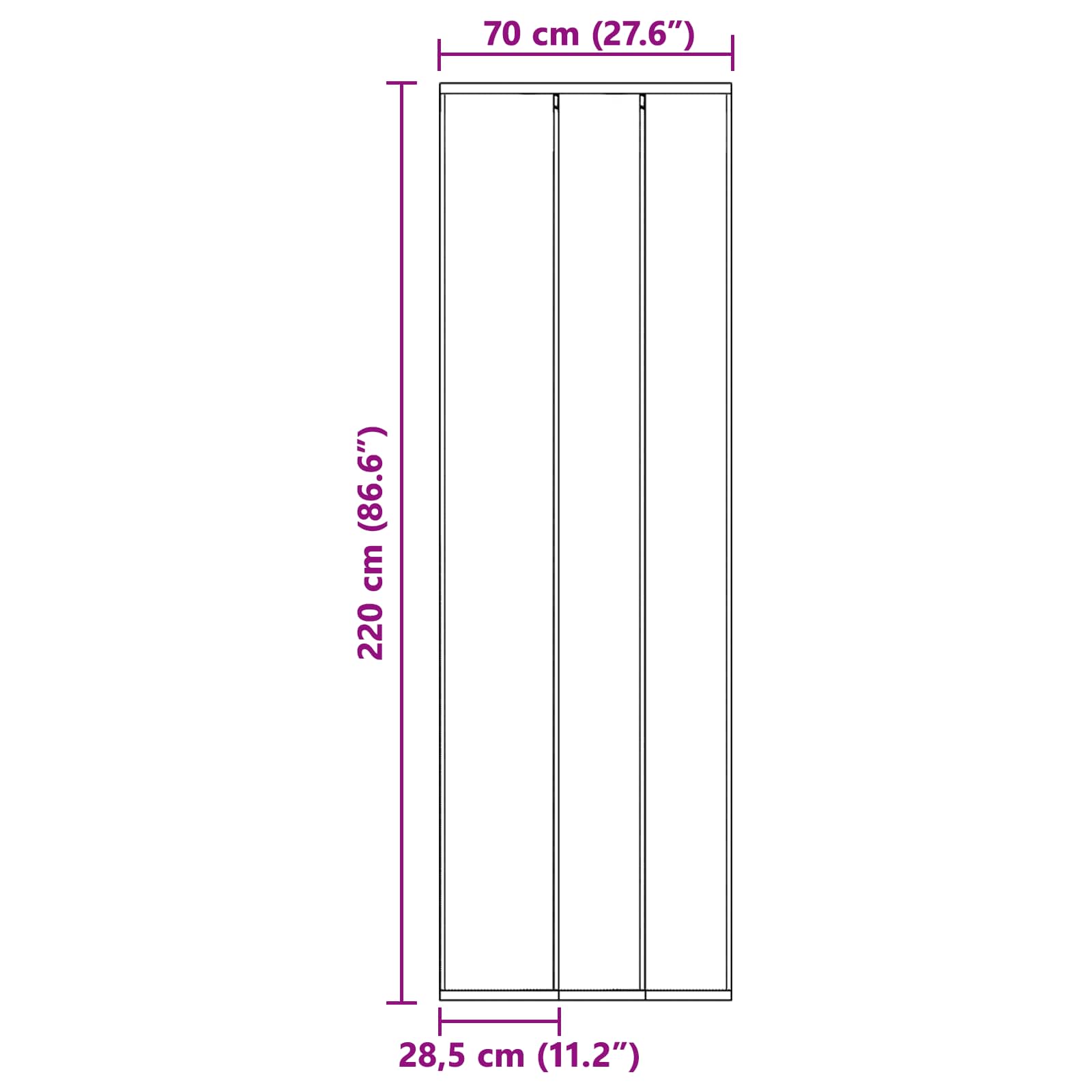 Insect deurenscherm met gaaskleed Zwart polyester – afbeelding 7
