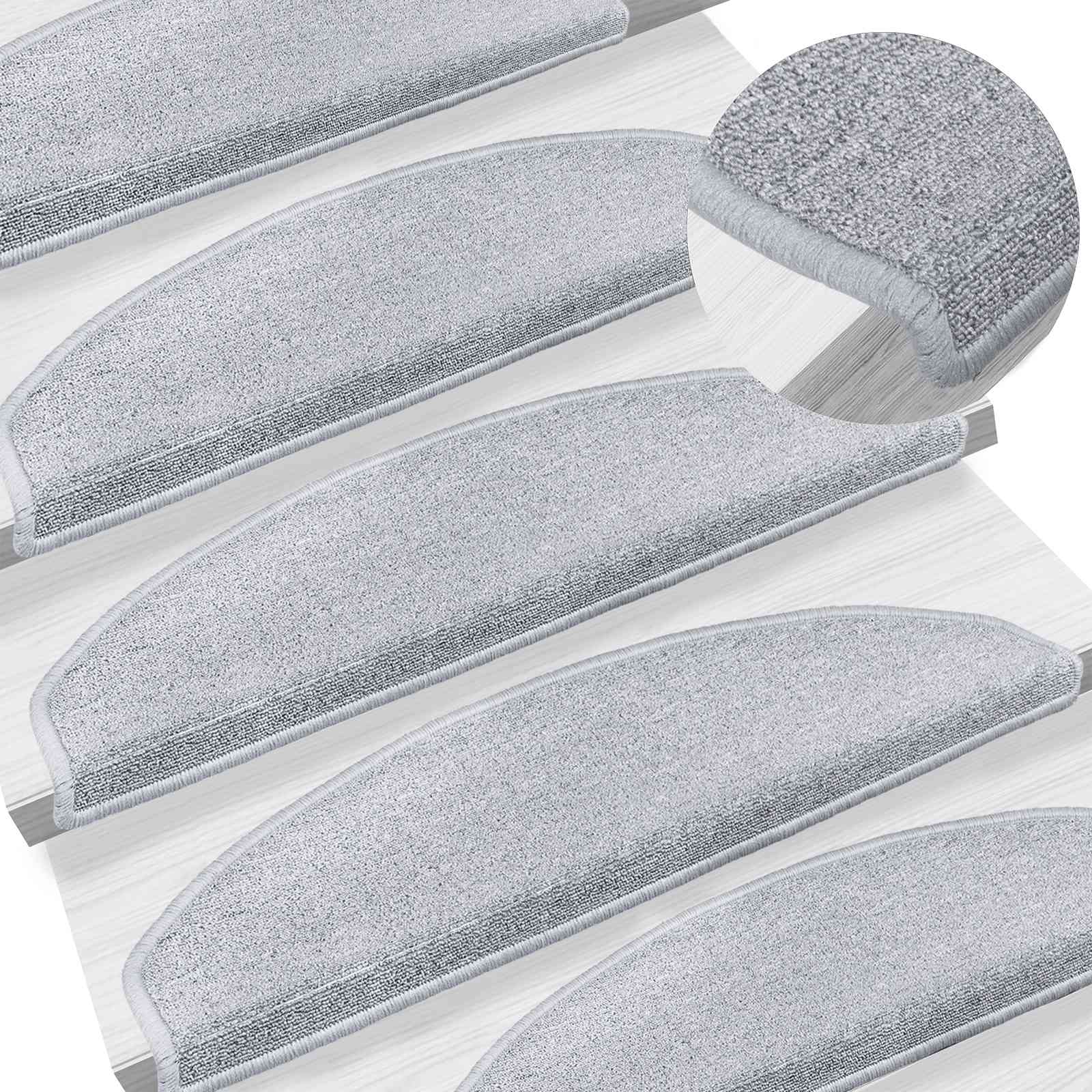 Zelfklevende Trapmatten 15 pcs Lichtgrijs 80 x 24,5 x 3,5 cm – afbeelding 2