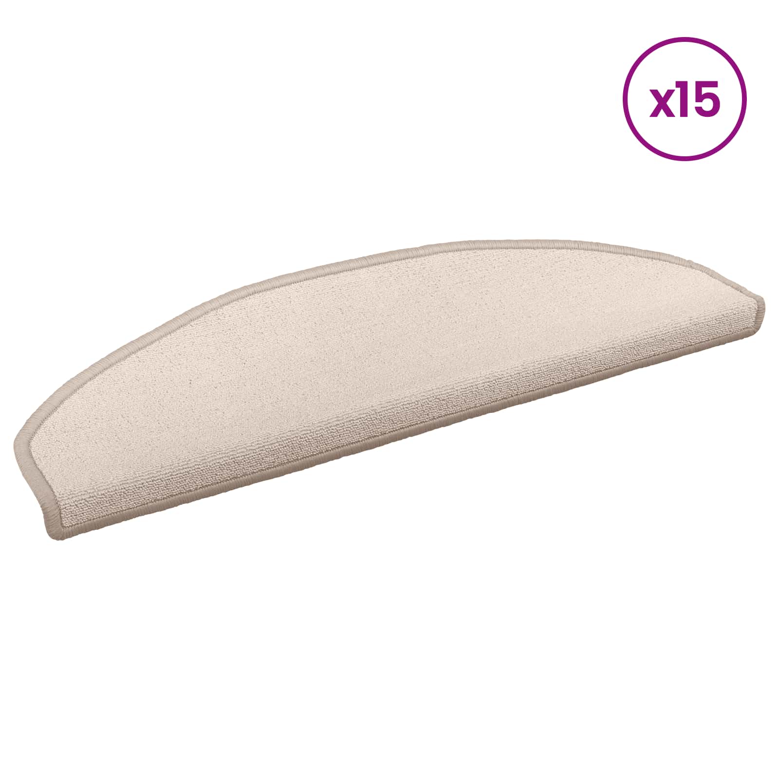 Zelfklevende Trapmatten 15 pcs Taupe 80 x 24,5 x 3,5 cm – afbeelding 3
