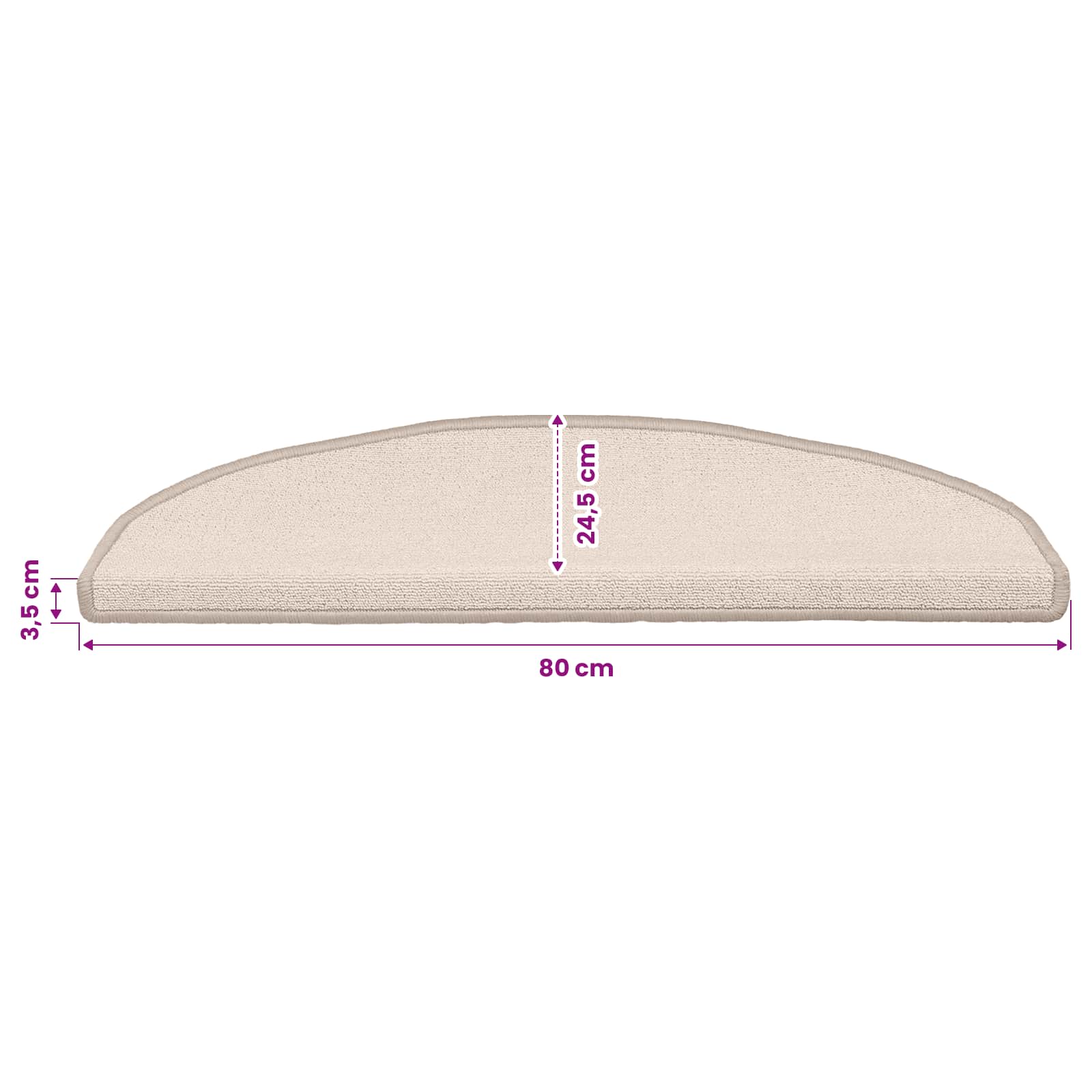 Zelfklevende Trapmatten 15 pcs Taupe 80 x 24,5 x 3,5 cm – afbeelding 9