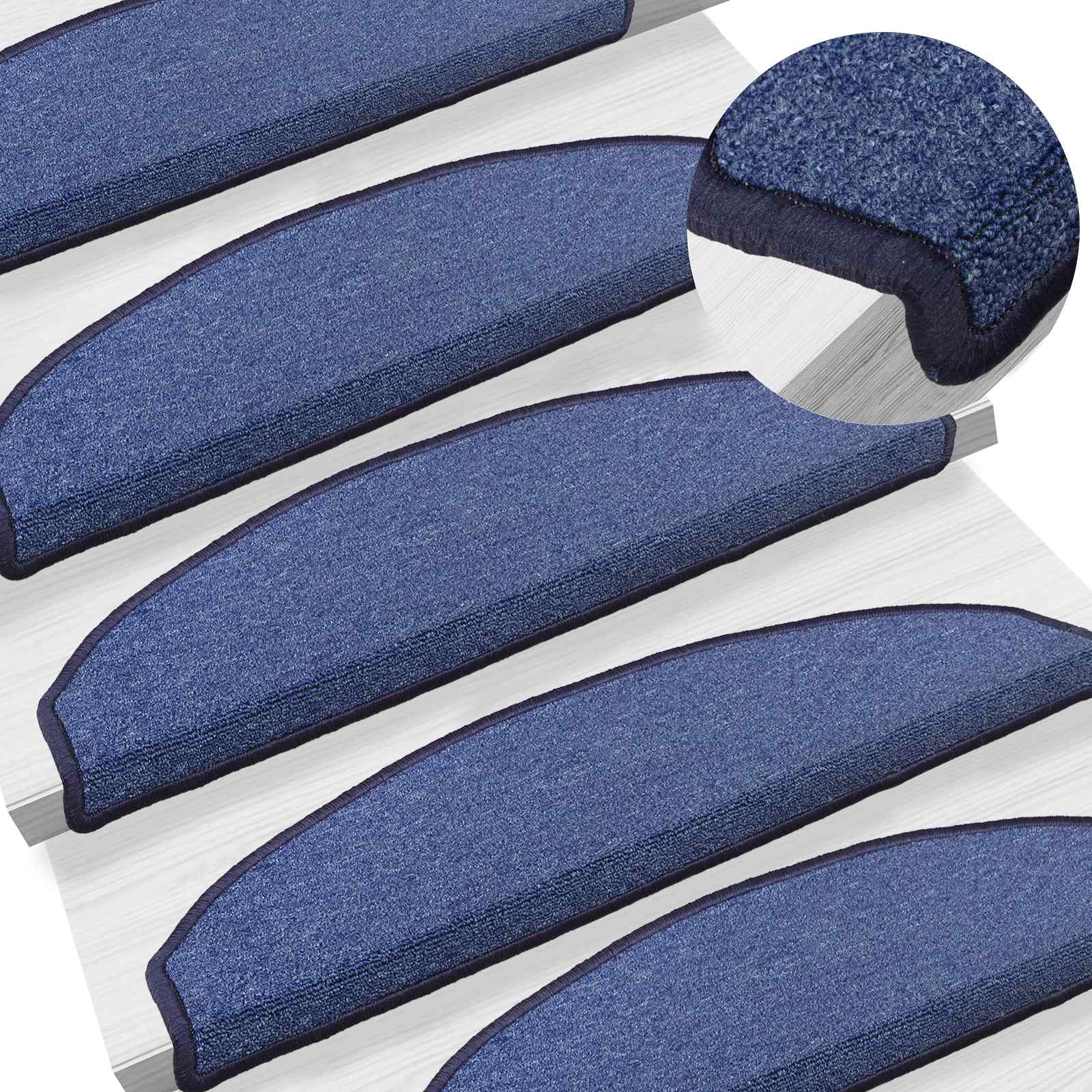 Zelfklevende Trapmatten 15 pcs Blauw 80 x 24,5 x 3,5 cm – afbeelding 2