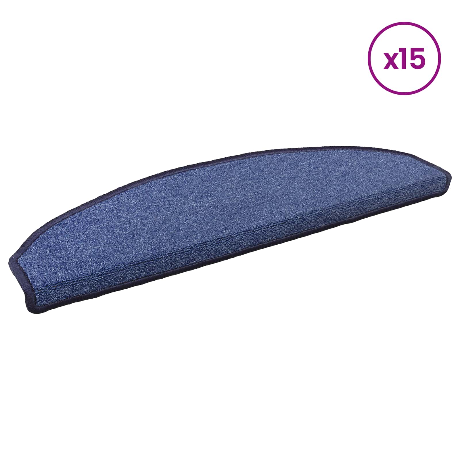 Zelfklevende Trapmatten 15 pcs Blauw 80 x 24,5 x 3,5 cm – afbeelding 3
