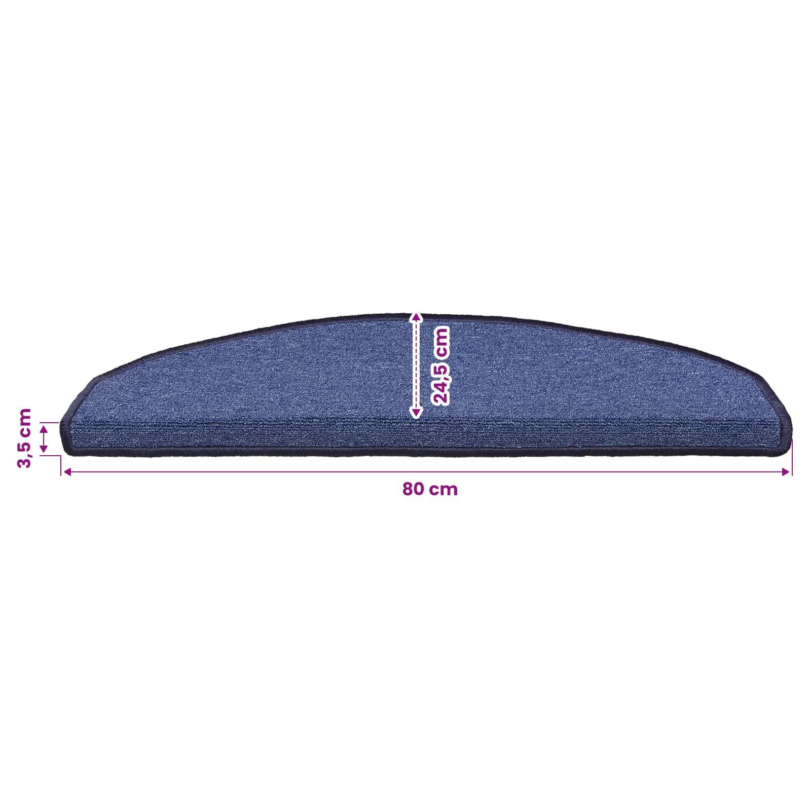 Zelfklevende Trapmatten 15 pcs Blauw 80 x 24,5 x 3,5 cm – afbeelding 9