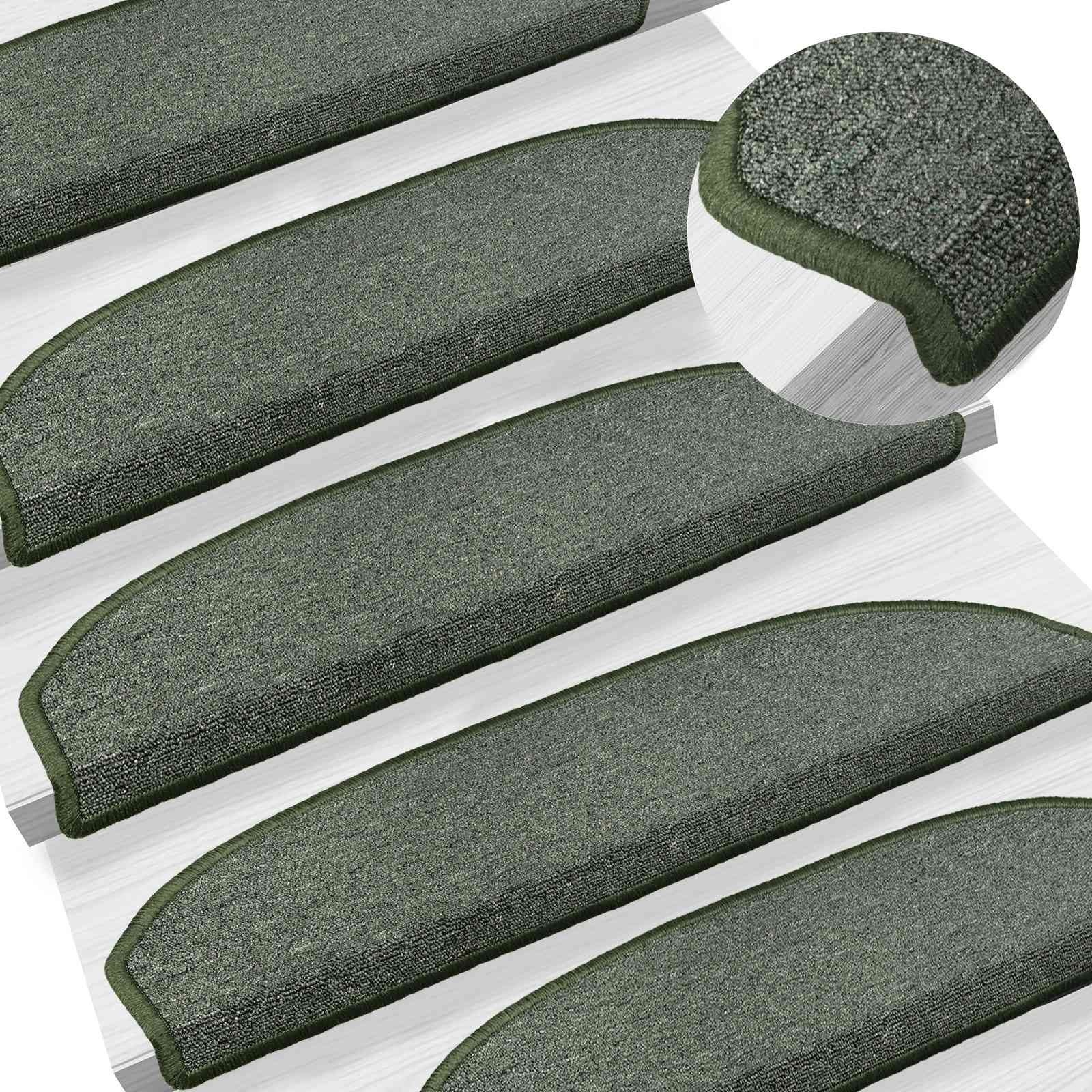 Zelfklevende Trapmatten 15 pcs Donkergroen 80 x 24,5 x 3,5 cm – afbeelding 2
