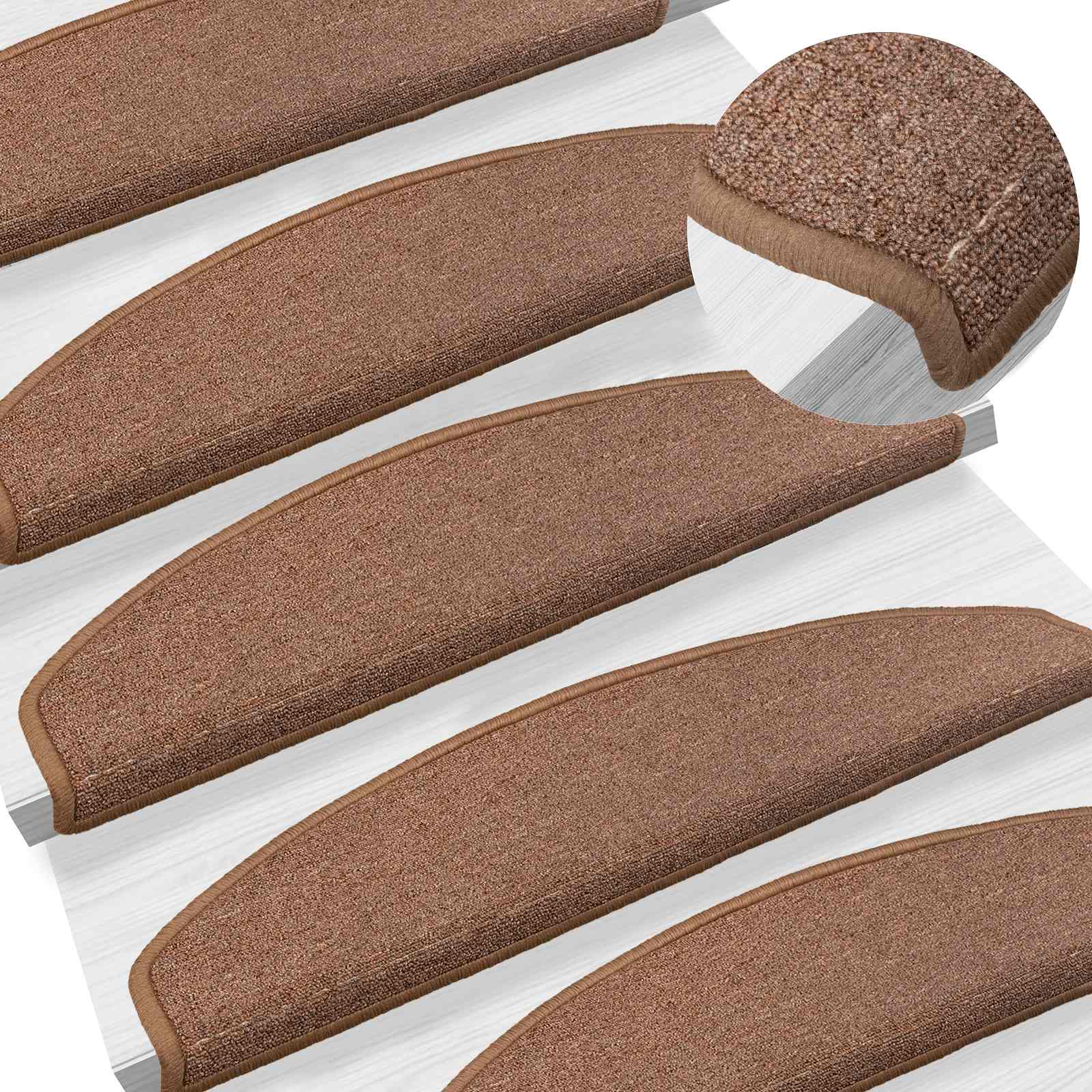 Zelfklevende Trapmatten 15 pcs Bruin 80 x 24,5 x 3,5 cm – afbeelding 2