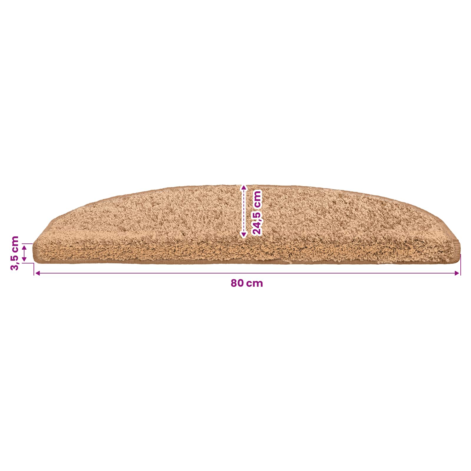 Zelfklevende Trapmatten 15 pcs Beige 80 x 24,5 x 3,5 cm – afbeelding 9
