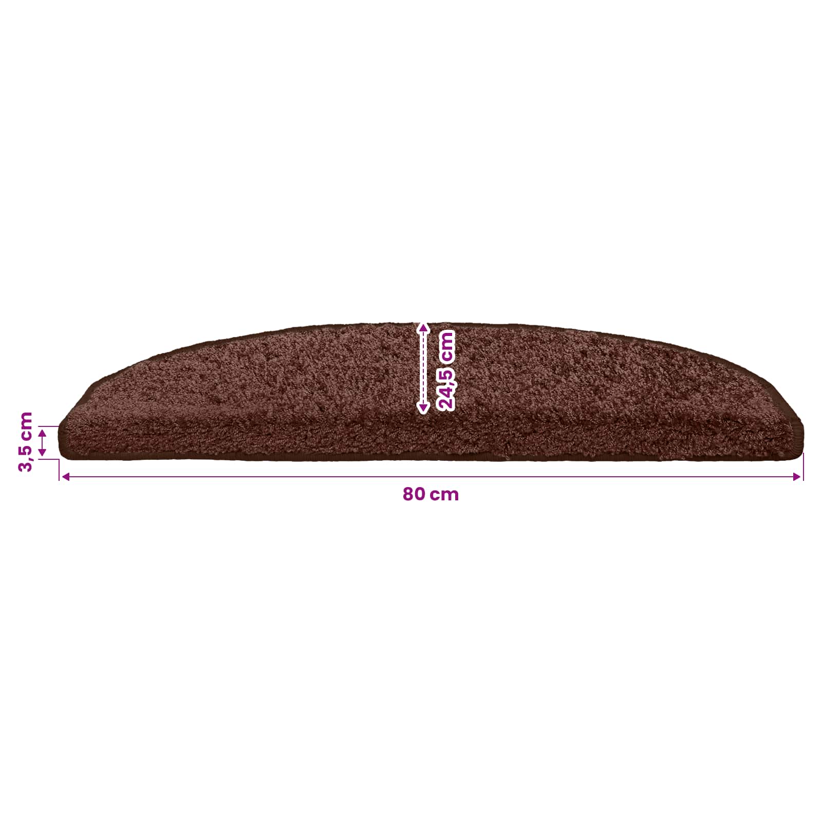 Zelfklevende Trapmatten 15 pcs Bruin 80 x 24,5 x 3,5 cm – afbeelding 9