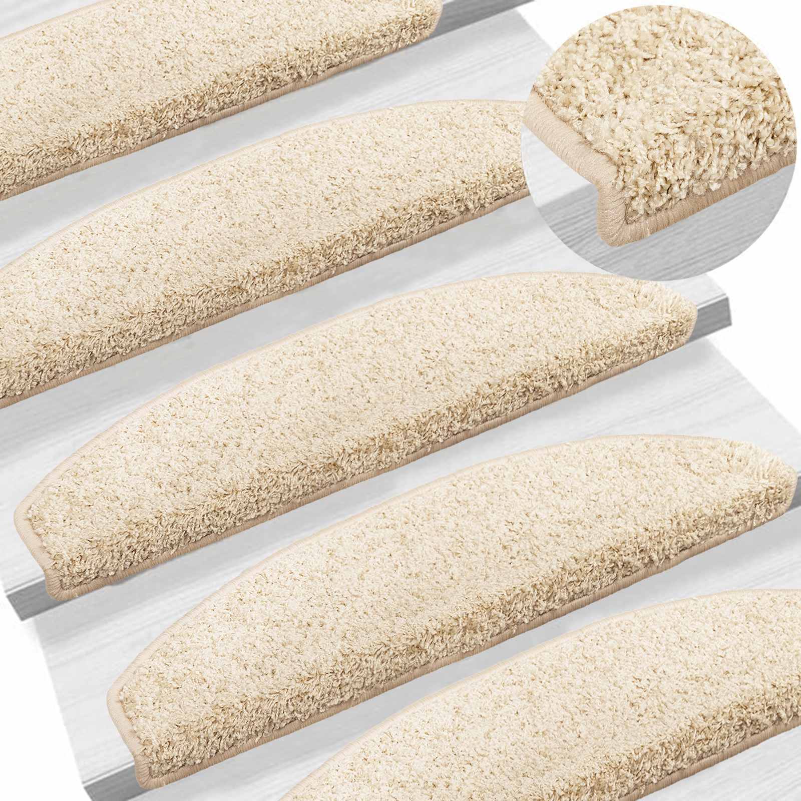 Zelfklevende Trapmatten 15 pcs Licht Bruin 80 x 24,5 x 3,5 cm – afbeelding 2