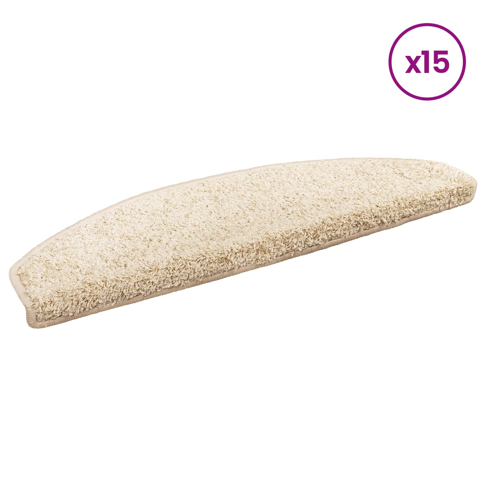 Zelfklevende Trapmatten 15 pcs Licht Bruin 80 x 24,5 x 3,5 cm – afbeelding 3