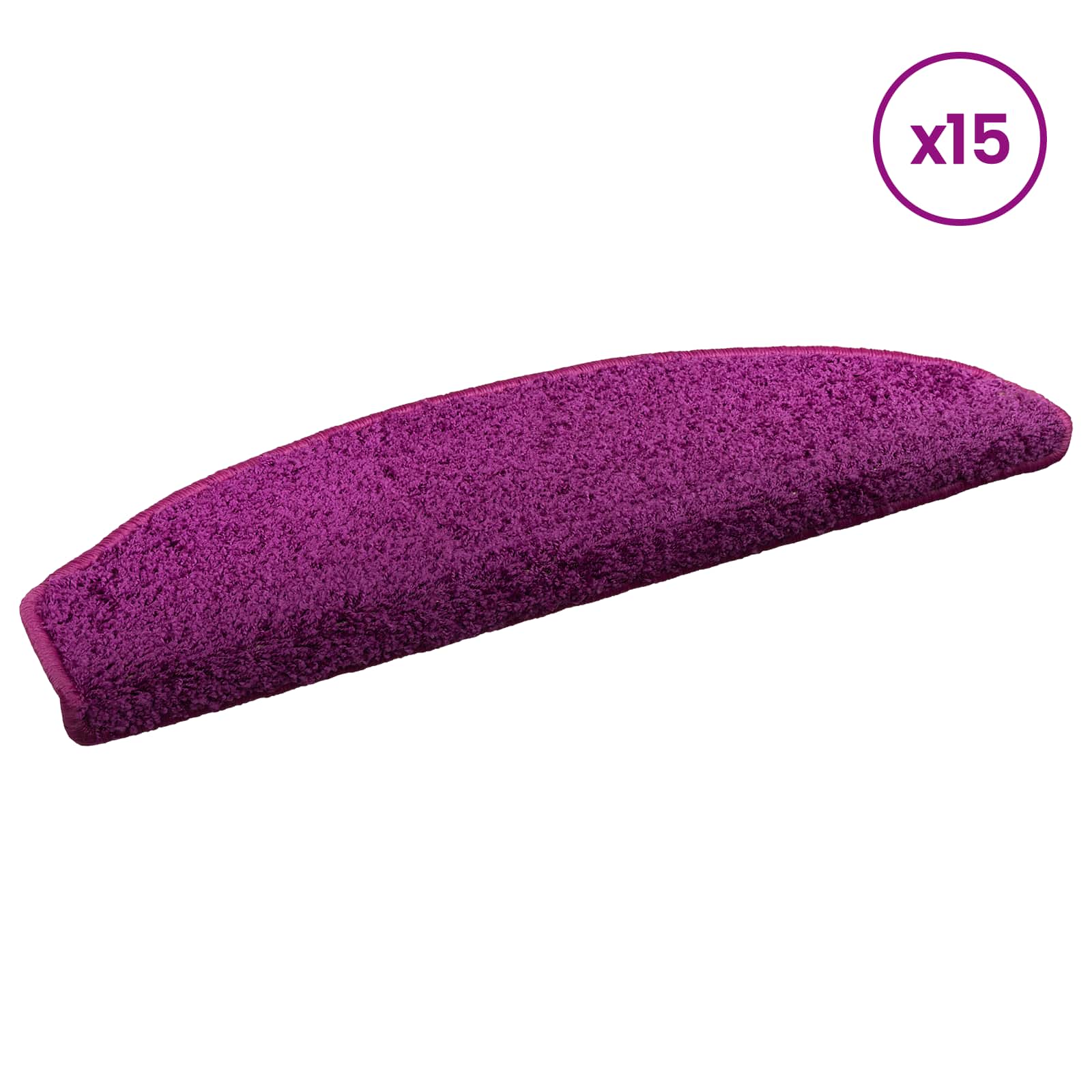 Zelfklevende Trapmatten 15 pcs Violet 80 x 24,5 x 3,5 cm – afbeelding 3