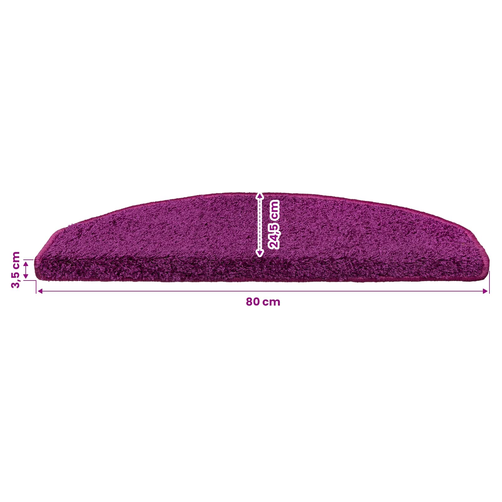 Zelfklevende Trapmatten 15 pcs Violet 80 x 24,5 x 3,5 cm – afbeelding 9