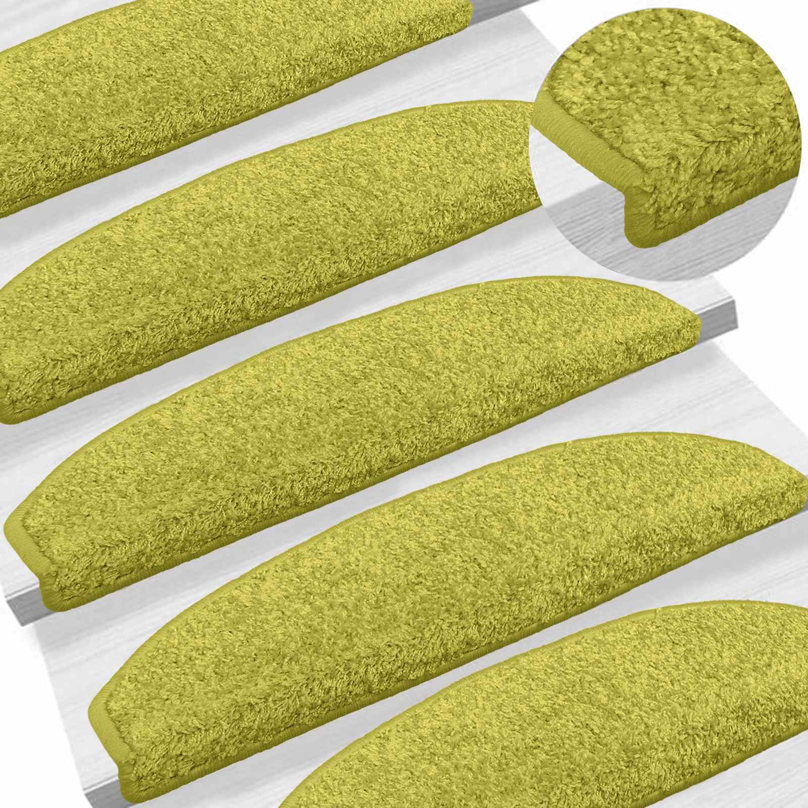 Zelfklevende Trapmatten 15 pcs Groen 80 x 24,5 x 3,5 cm – afbeelding 2