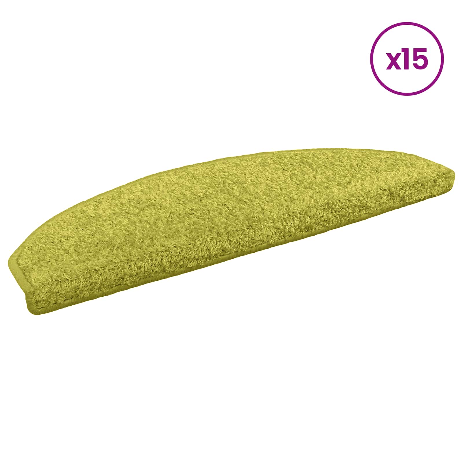 Zelfklevende Trapmatten 15 pcs Groen 80 x 24,5 x 3,5 cm – afbeelding 3