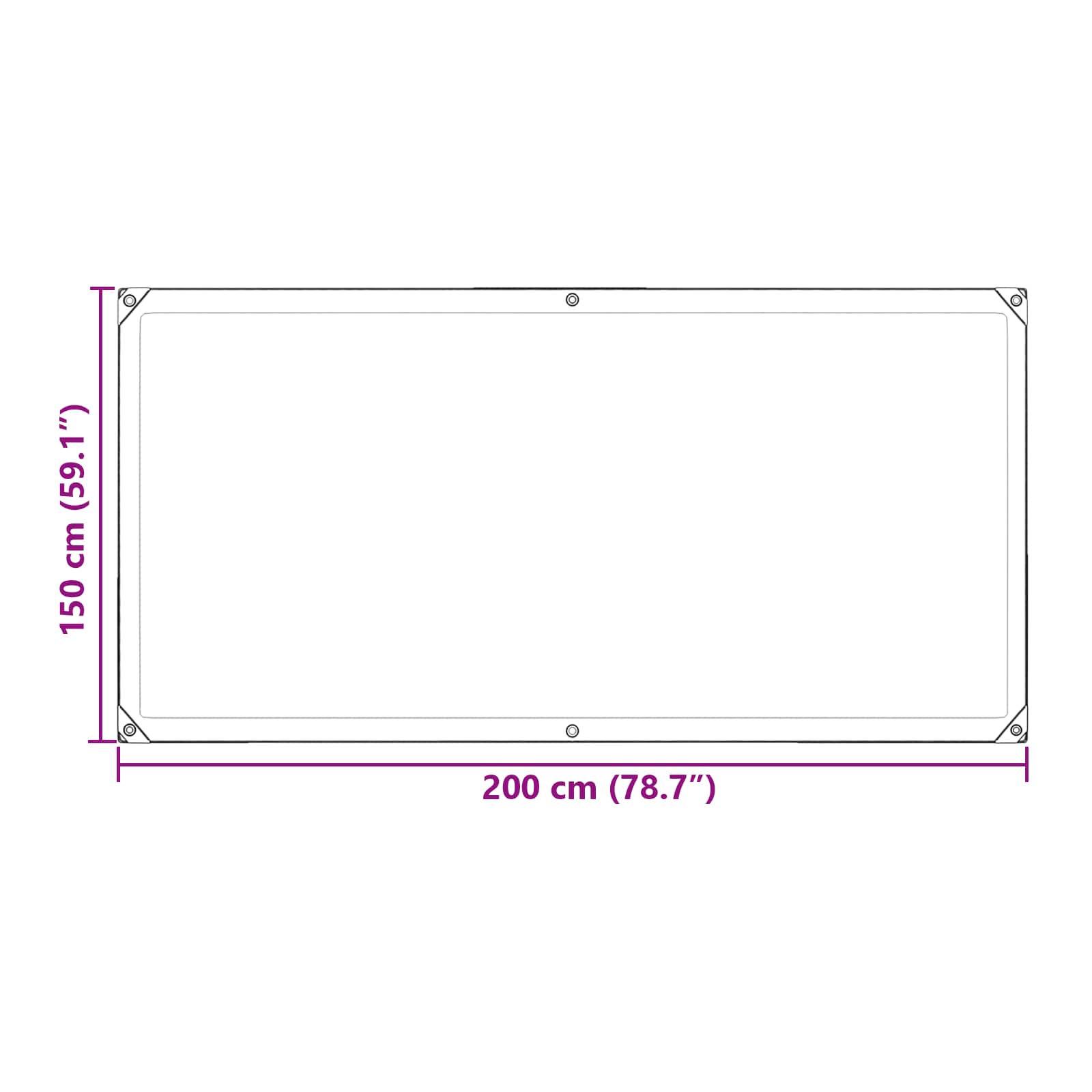 Zeildoek Doorzichtig 2 x 1,5 m PE – afbeelding 10