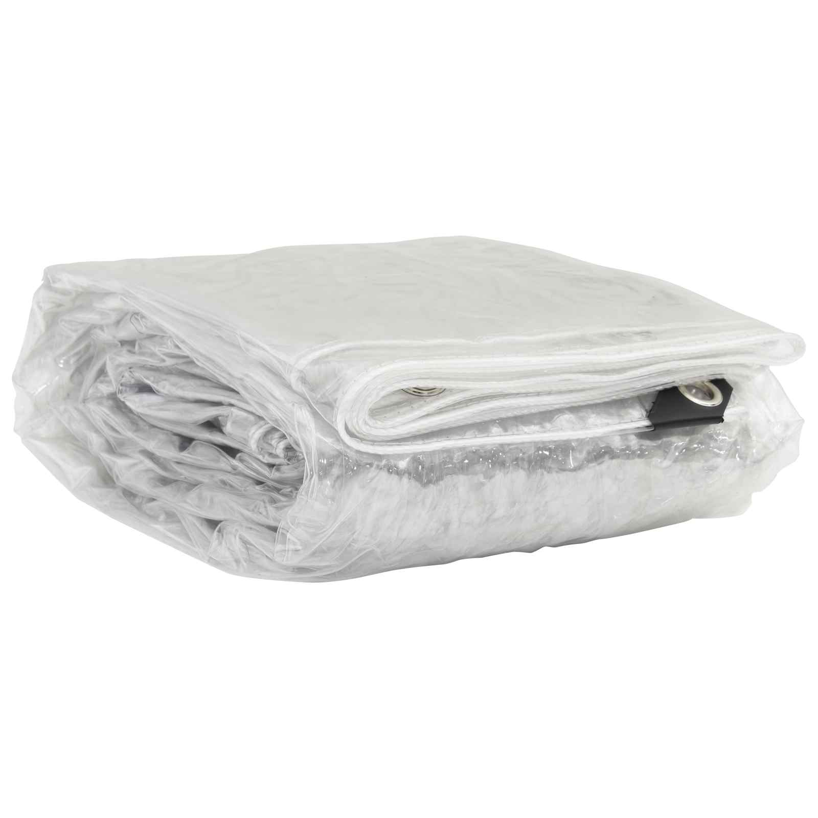 Zeildoek 350 gsm Doorzichtig 5 × 3,5 m PVC – afbeelding 7