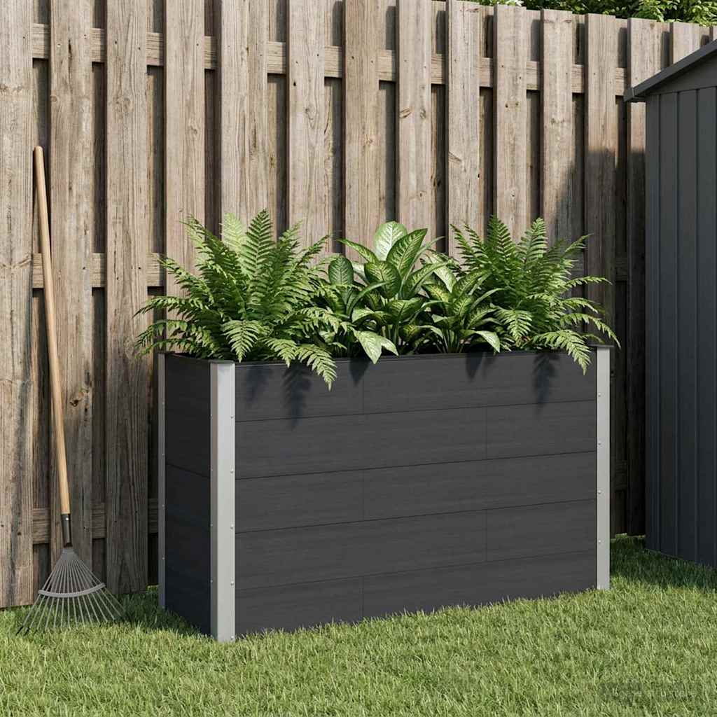 Verhoogde plantenbak Zwart 150 x 50 x 91 cm