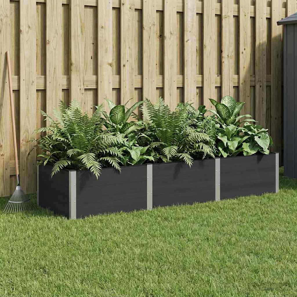 Verhoogde plantenbak Zwart 300 x 100 x 54 cm