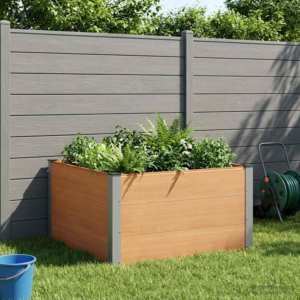 Verhoogde plantenbak Bruin 100 x 100 x 54 cm