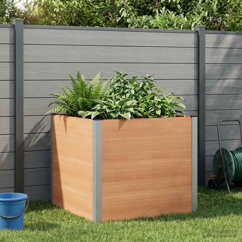 Verhoogde plantenbak Bruin 100 x 100 x 91 cm