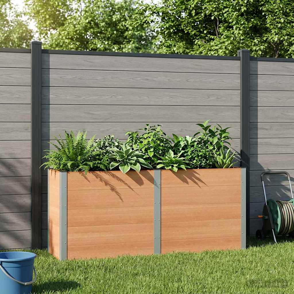 Verhoogde plantenbak Bruin 200 x 50 x 91 cm