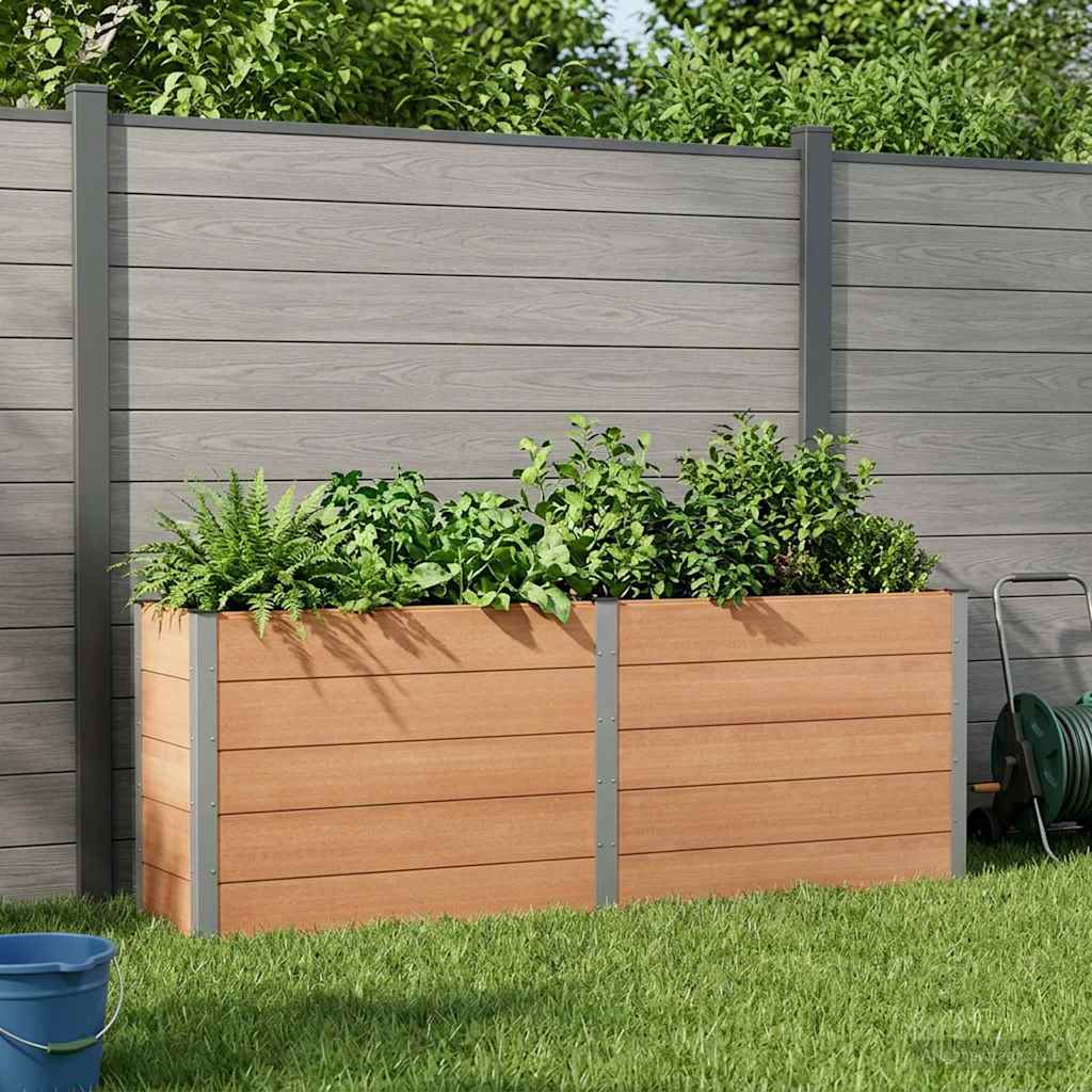 Verhoogde plantenbak Bruin 250 x 50 x 91 cm