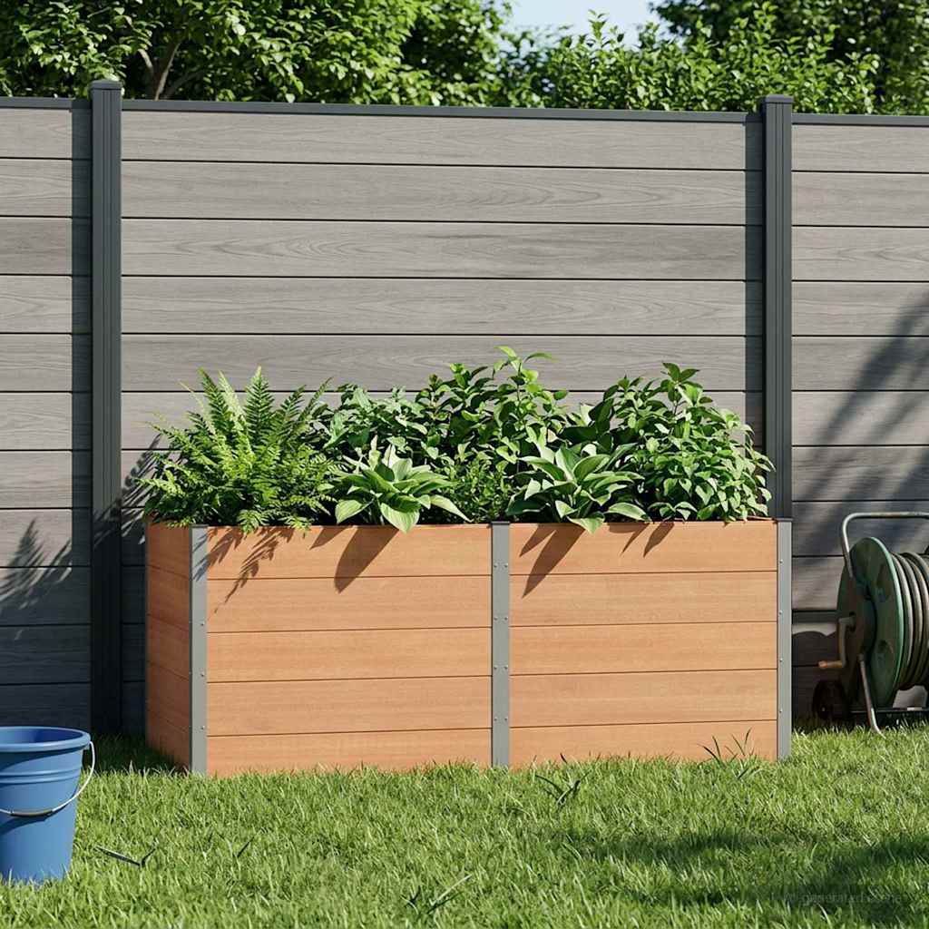 Verhoogde plantenbak Bruin 250 x 100 x 91 cm