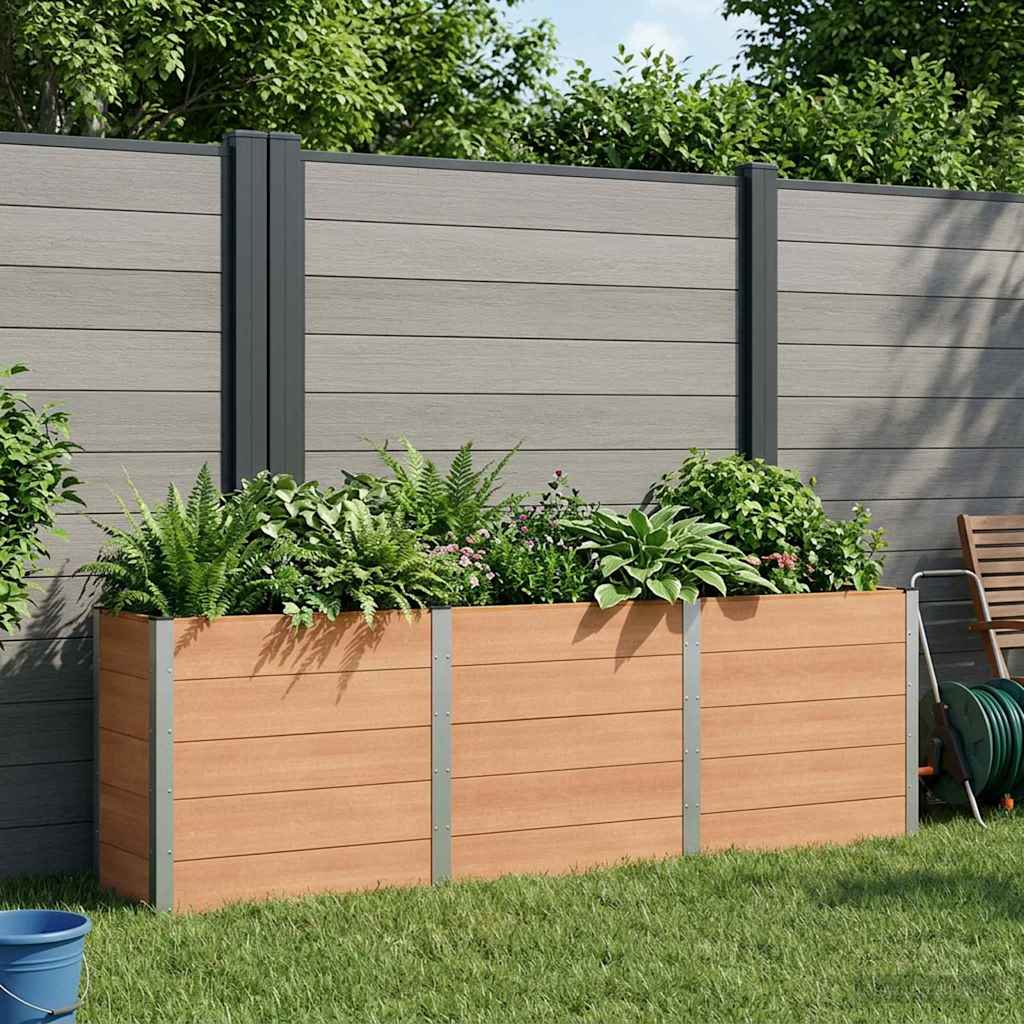 Verhoogde plantenbak Bruin 300 x 50 x 91 cm