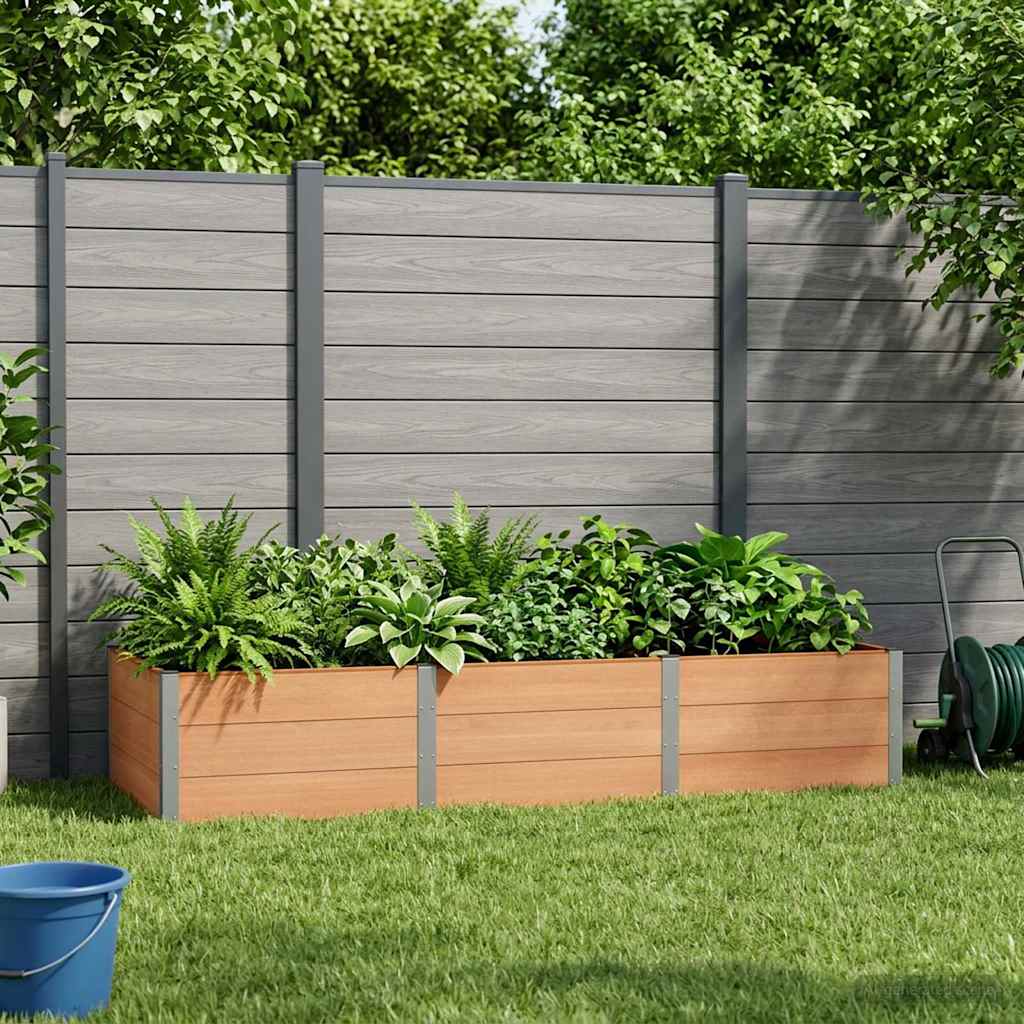 Verhoogde plantenbak Bruin 300 x 100 x 54 cm – afbeelding 1