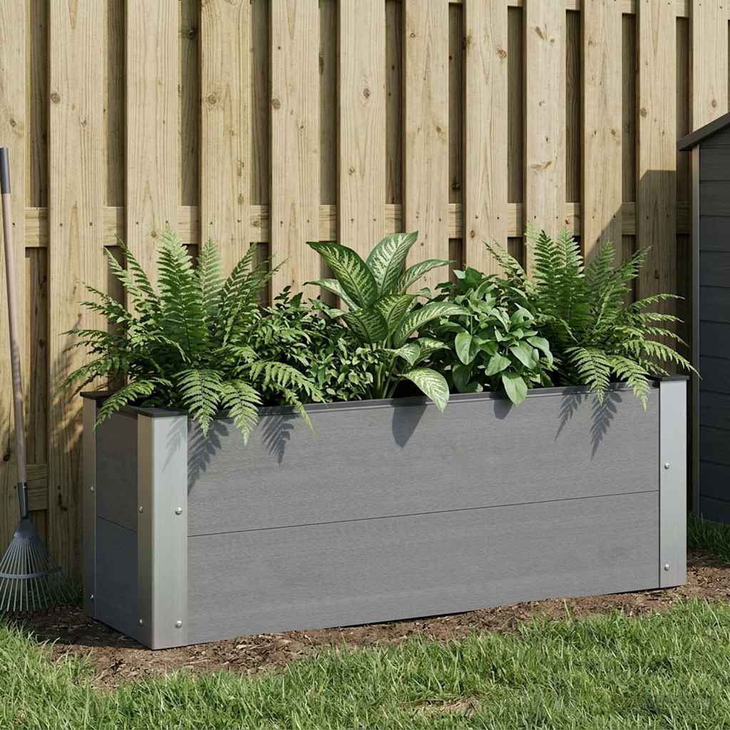 Verhoogde plantenbak Grijs 100 x 30 x 36 cm