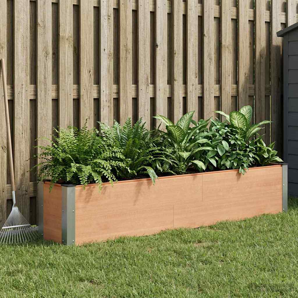 Verhoogde plantenbak Bruin 200 x 30 x 36 cm
