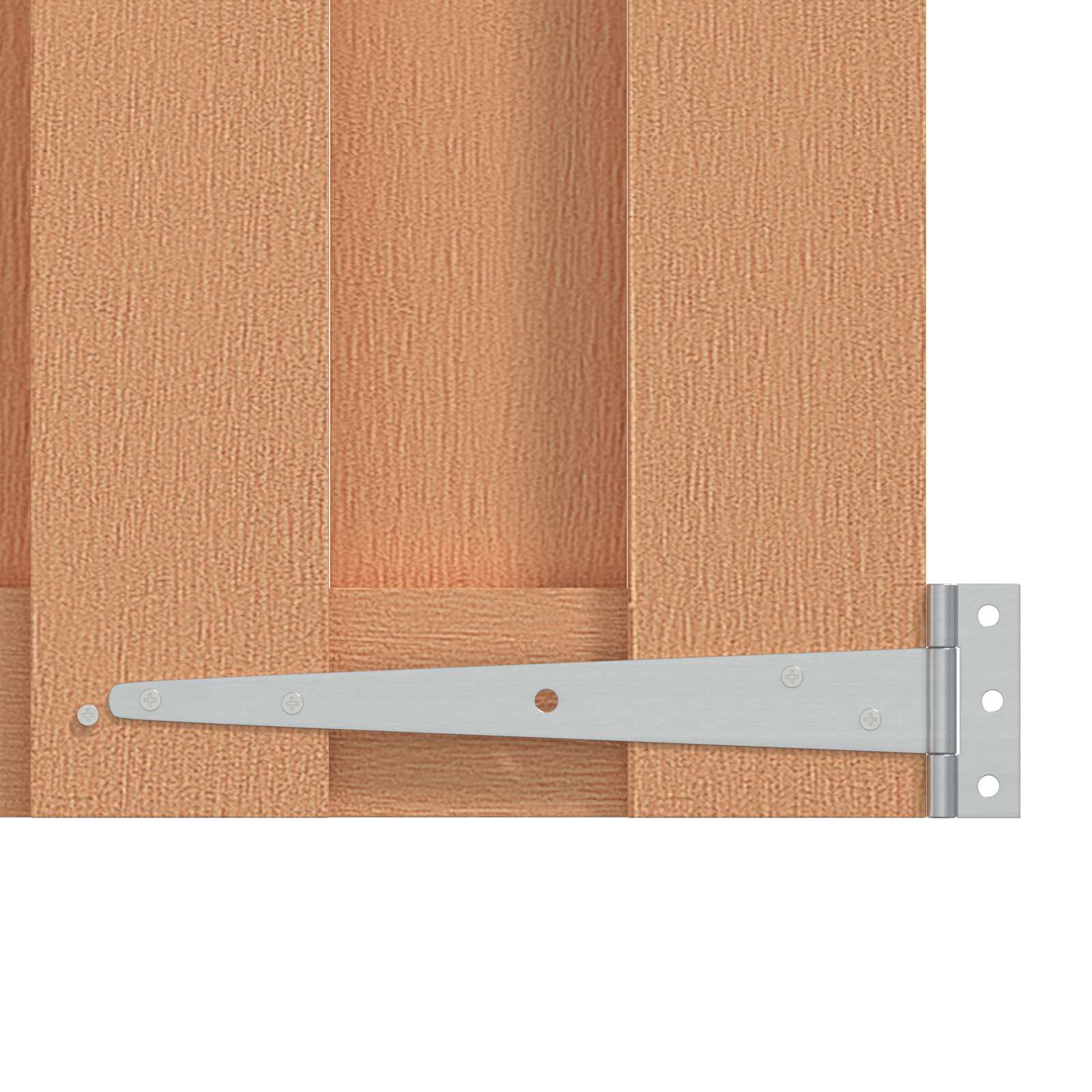 Tuinpoort 100 x 150 cm WPC en Aluminium Bruin – afbeelding 4