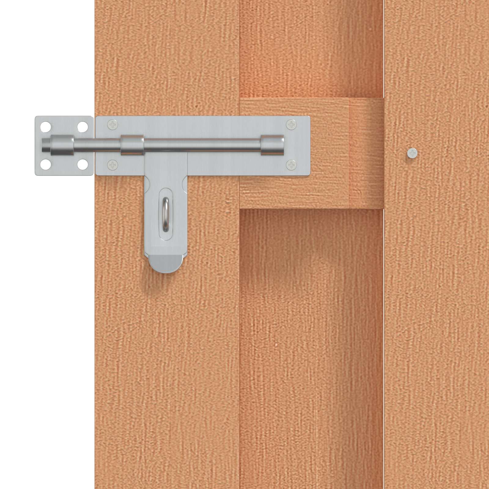 Tuinpoort 100 x 180 cm WPC en Aluminium Bruin – afbeelding 3