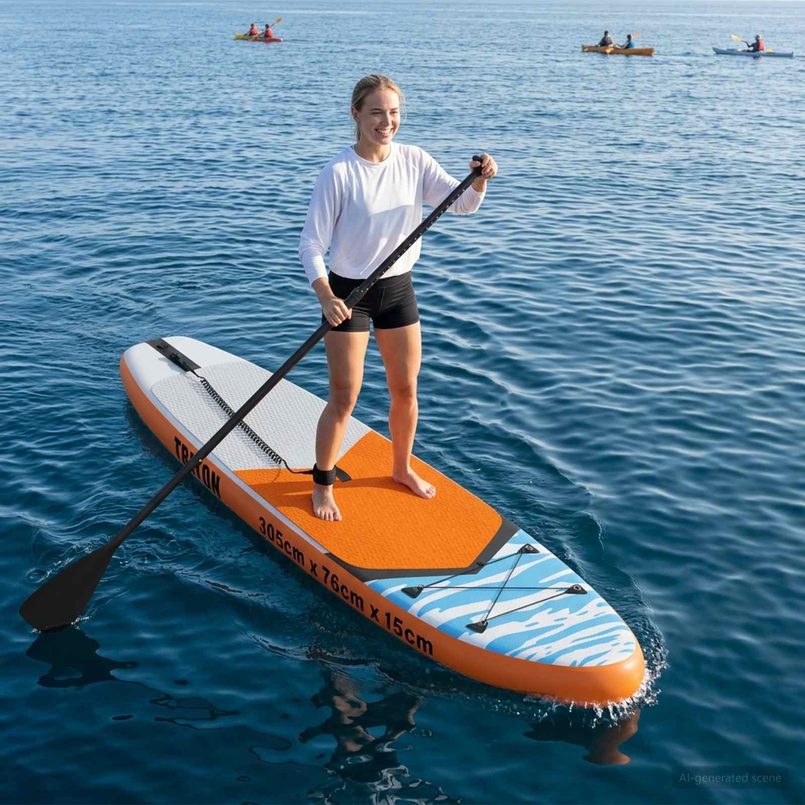 Opblaasbaar Stand Up Paddle Board TRITON 305 x 76 x 15 cm Blauw
