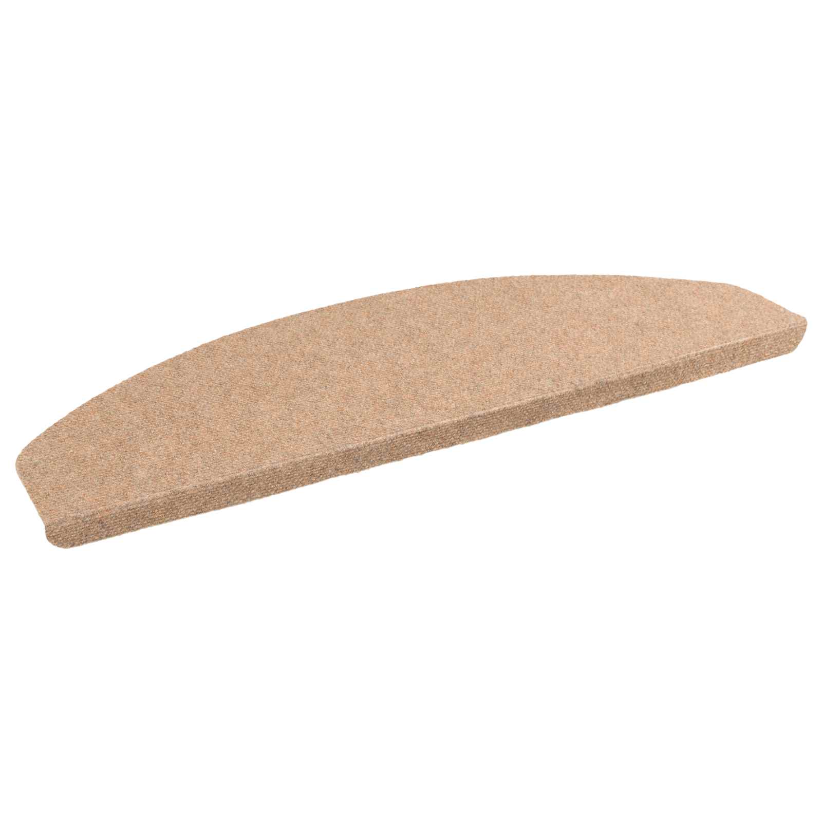 Zelfklevende Trapmatten Halfrond 15 st Beige 80 x 28 x 3,5 cm
