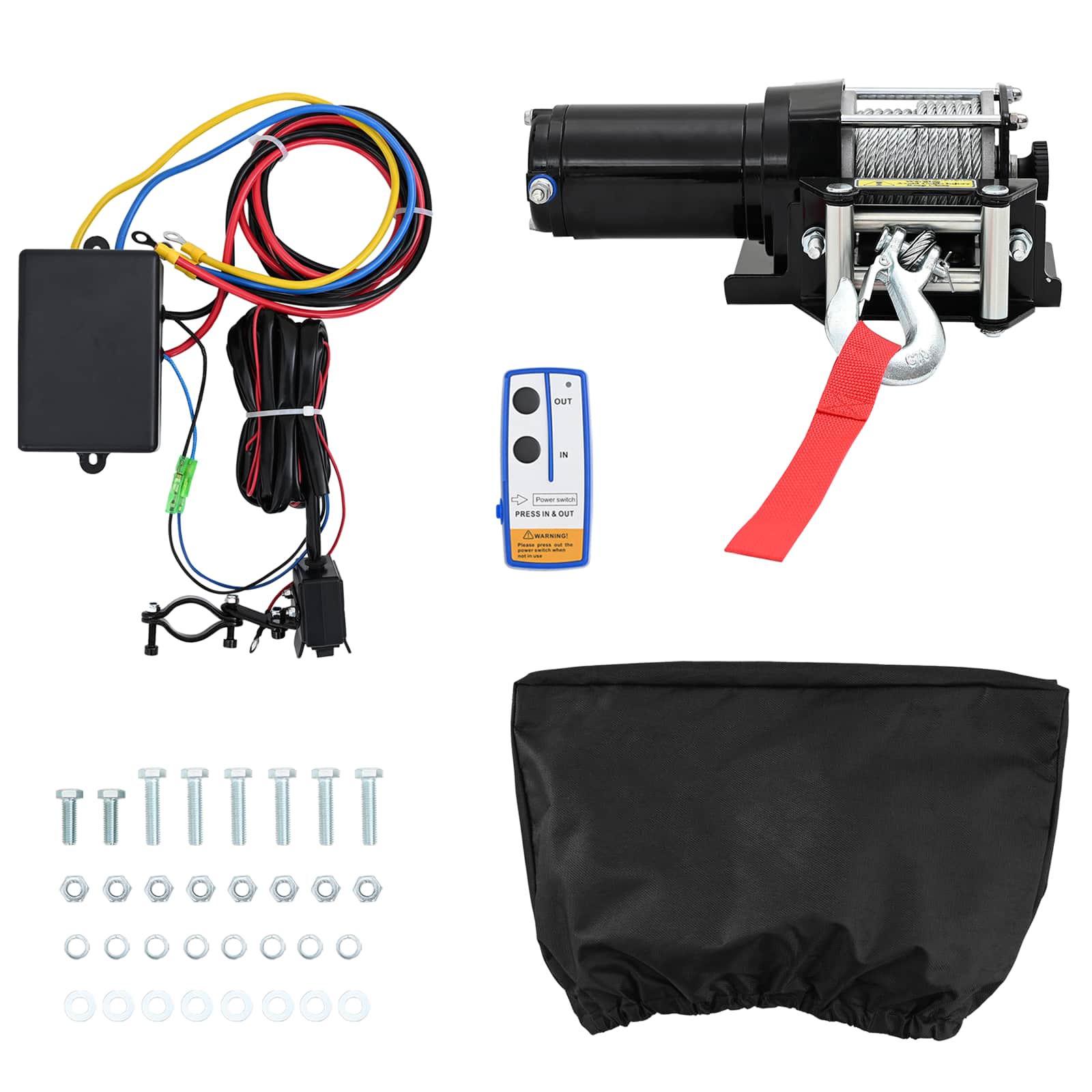 Elektrische Lier PVC Zwart