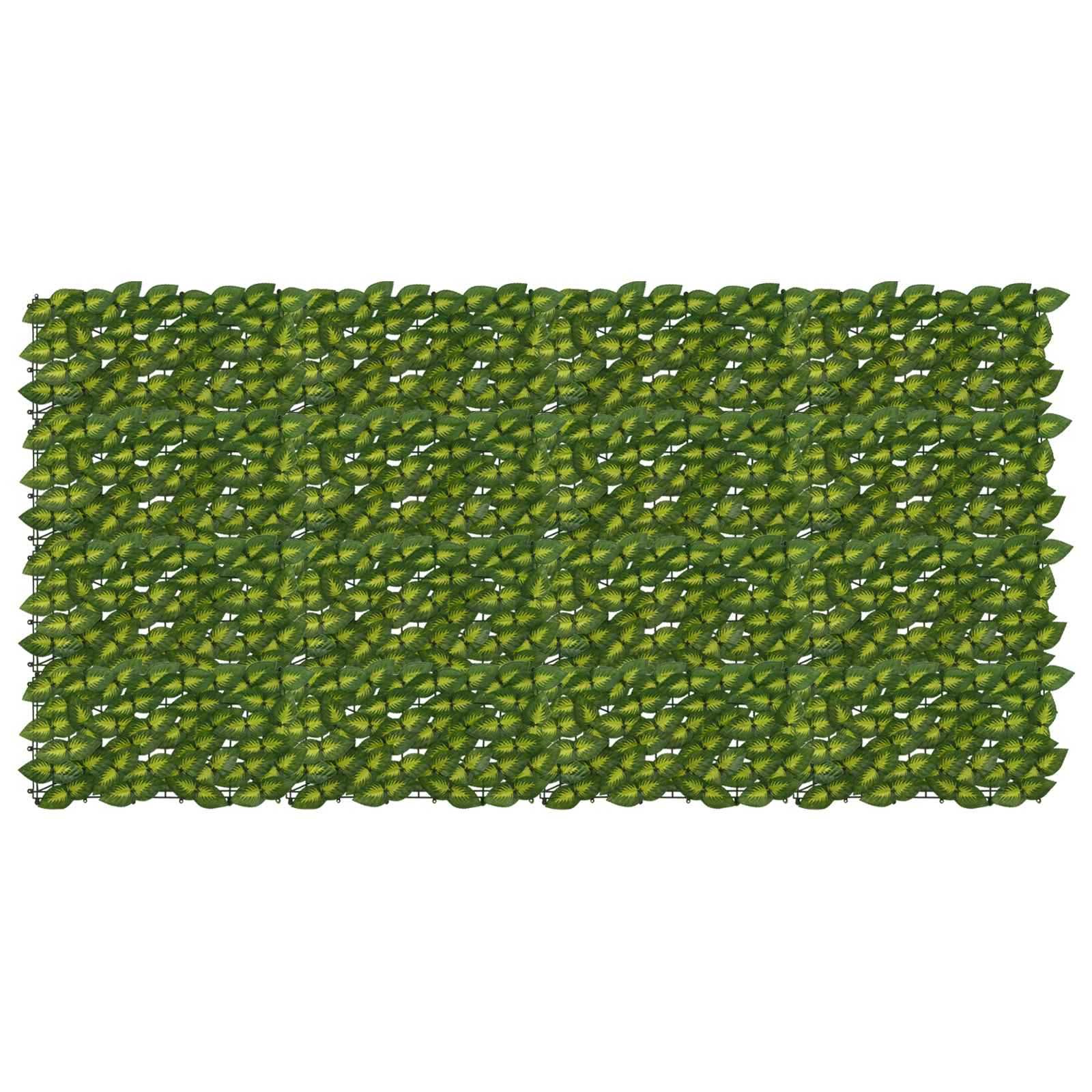 Balkonscherm met bladeren Groen en Geel 200 x 100 cm – afbeelding 1