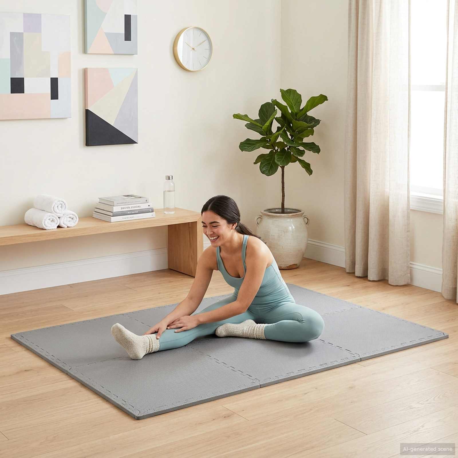 Vloermatten 24 pcs Grijs 8,64 m² EVA Schuim