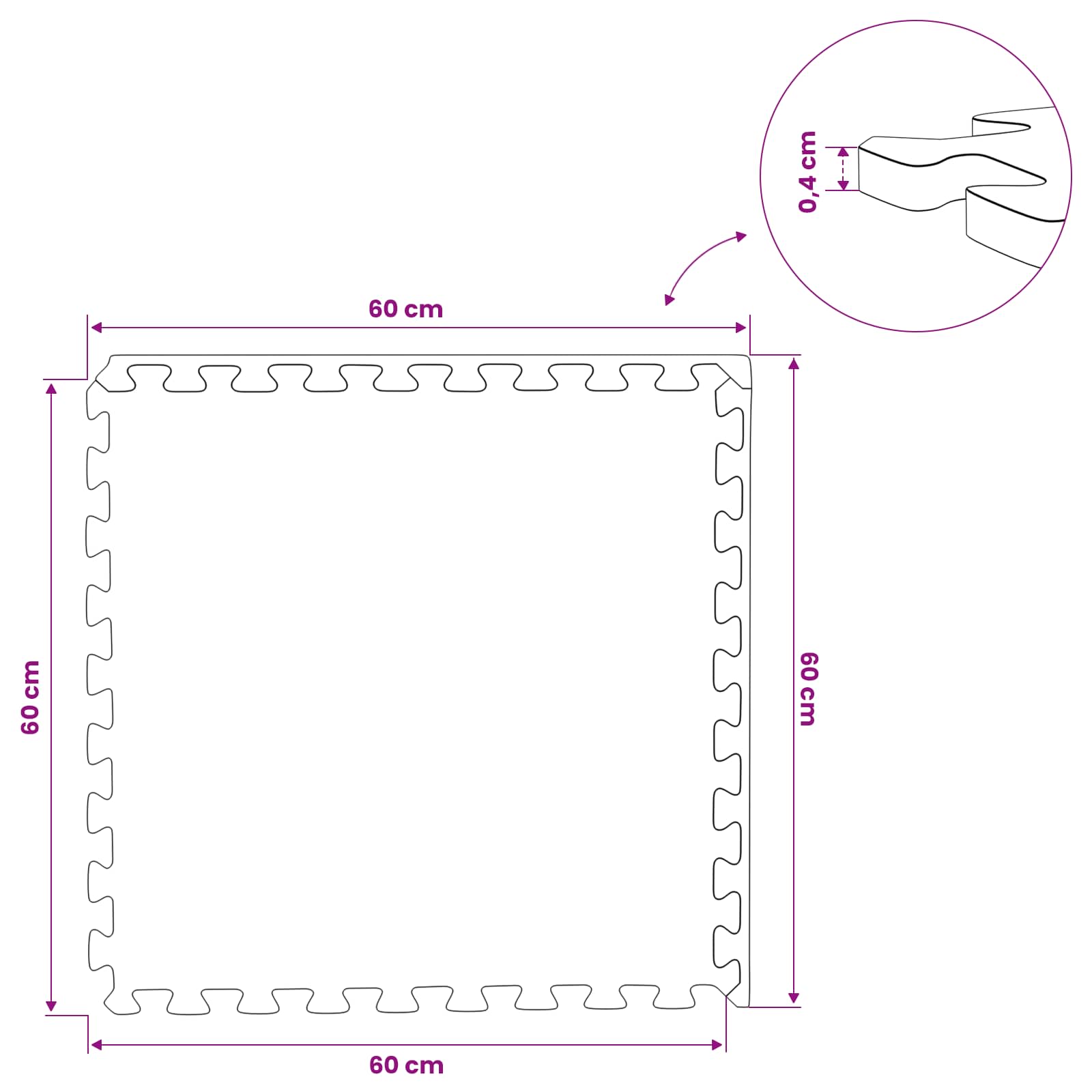 Vloermatten 50 pcs Blauw 18 m² EVA Schuim – afbeelding 9