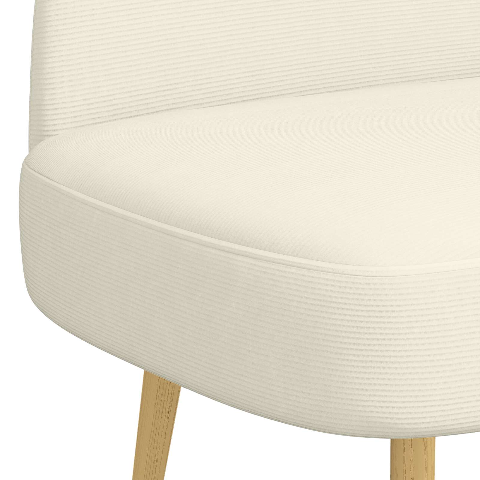 Beklede bank met rugleuning Crèmekleurig 110 x 60 x 76 cm – afbeelding 5